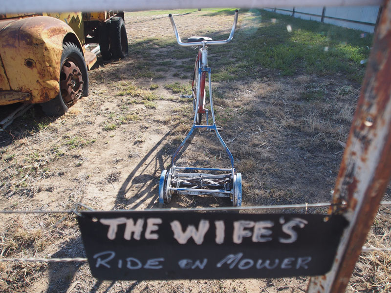 Rideon mower