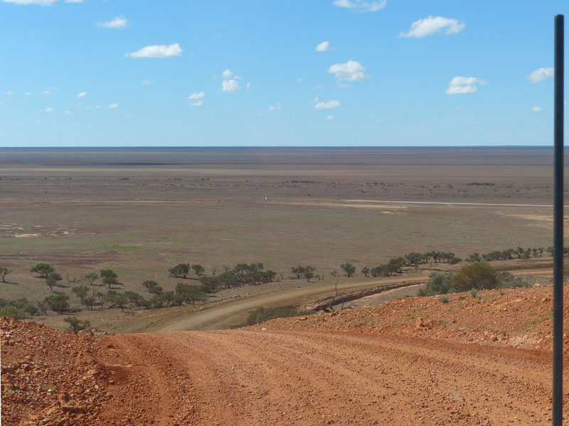 road down