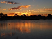 lake sunset